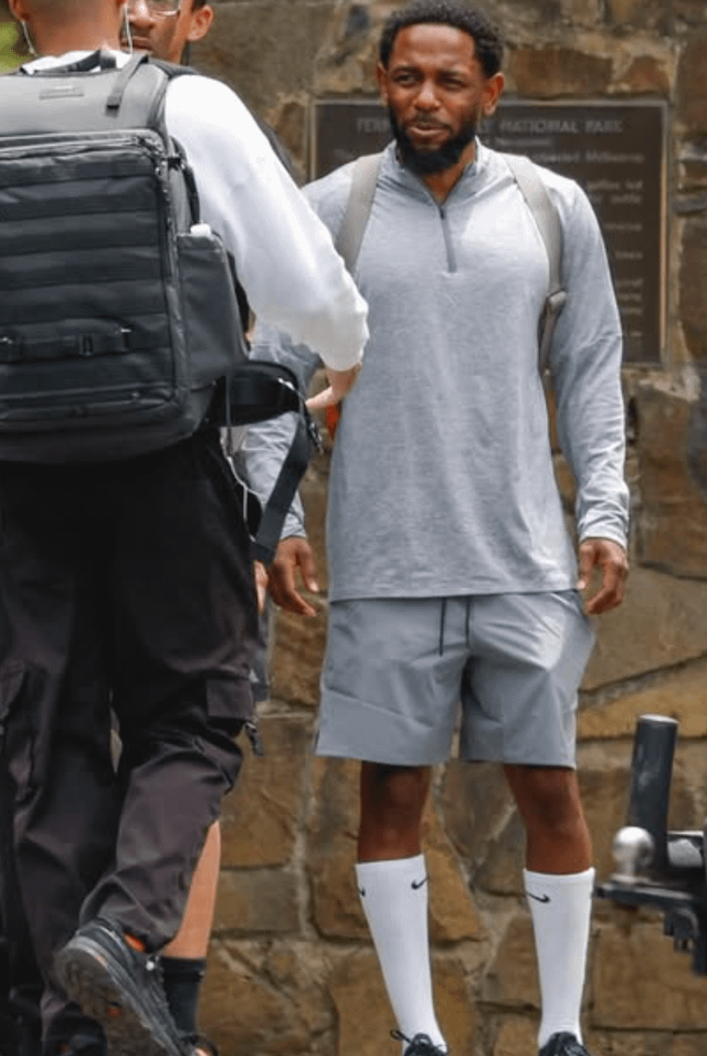 Kendrick Lamar spotted at the 1000 Steps Walk in the Dandenong Ranges National Park in Australia