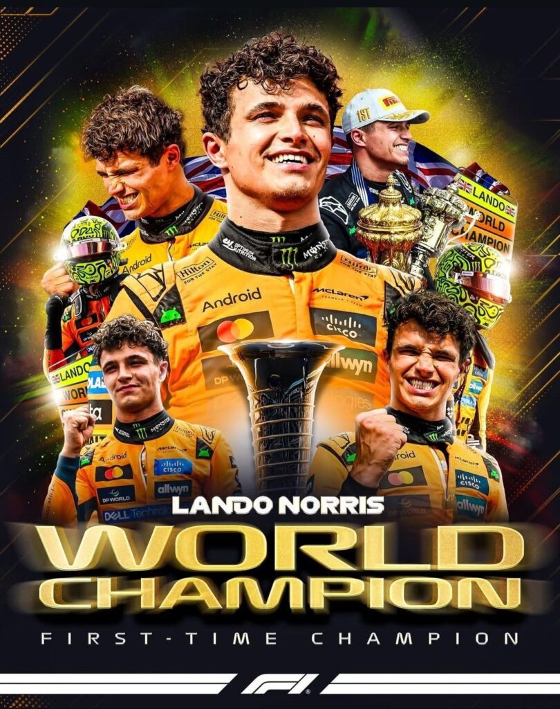 Lando Norris wins his first world championship