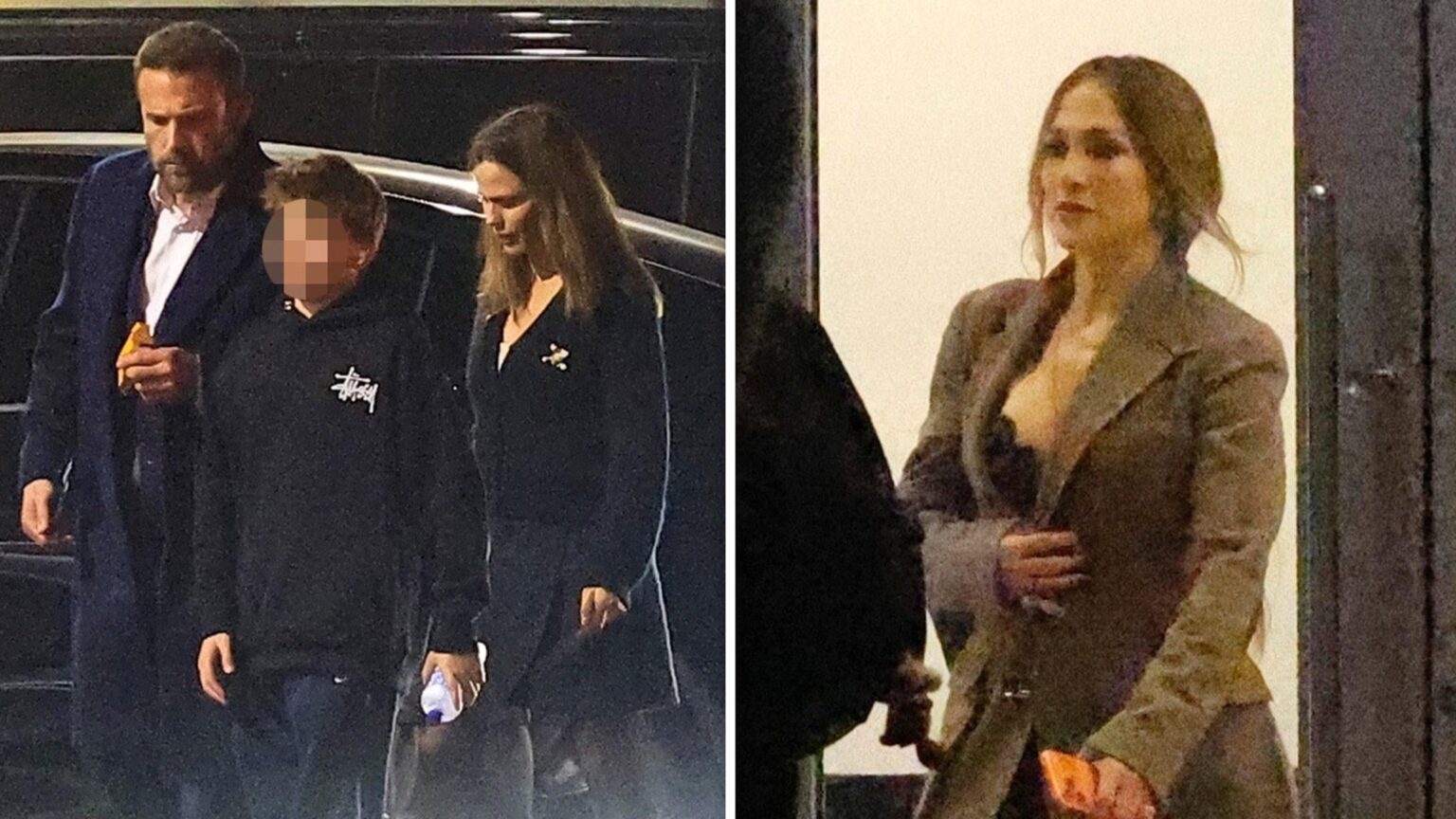 Ben Affleck Sees Both Jennifer Garner and Jennifer Lopez at Son Samuel's Show