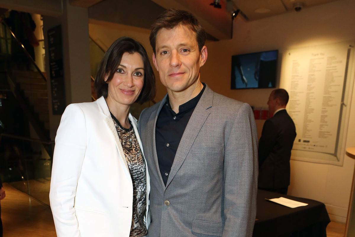 Ben Shephard (R) and wife Annie Perks attend the after party following the press night performance of "Northern Ballet's The Great Gatsby" at Sadler's Wells Theatre on March 24, 2015 in London, England.