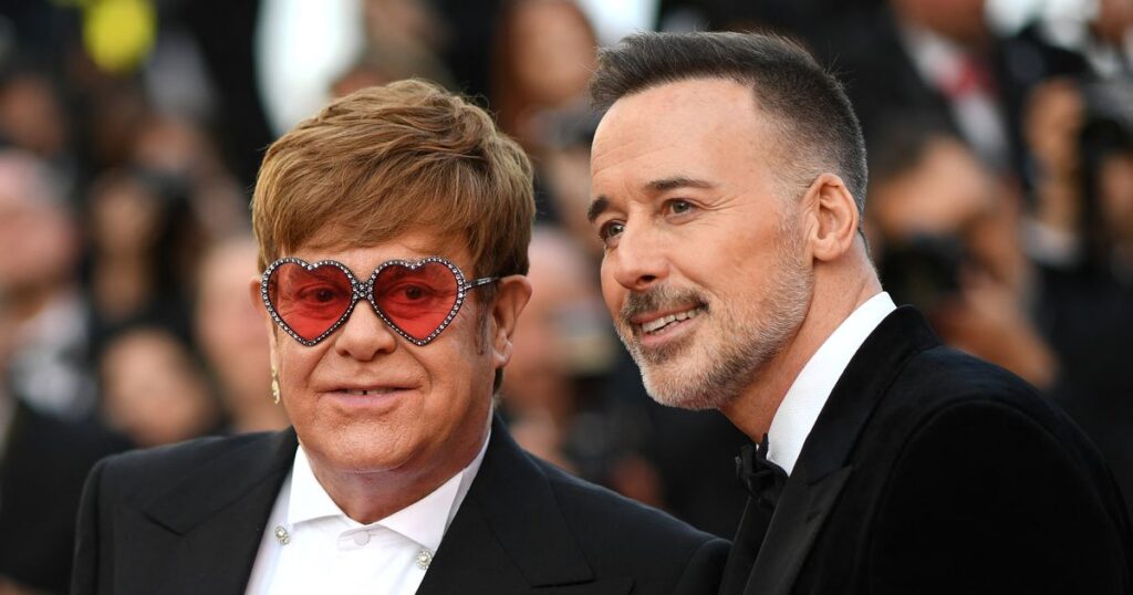 Elton John shows faces of his sons, 14 and 12, for the first time Daily Mirror