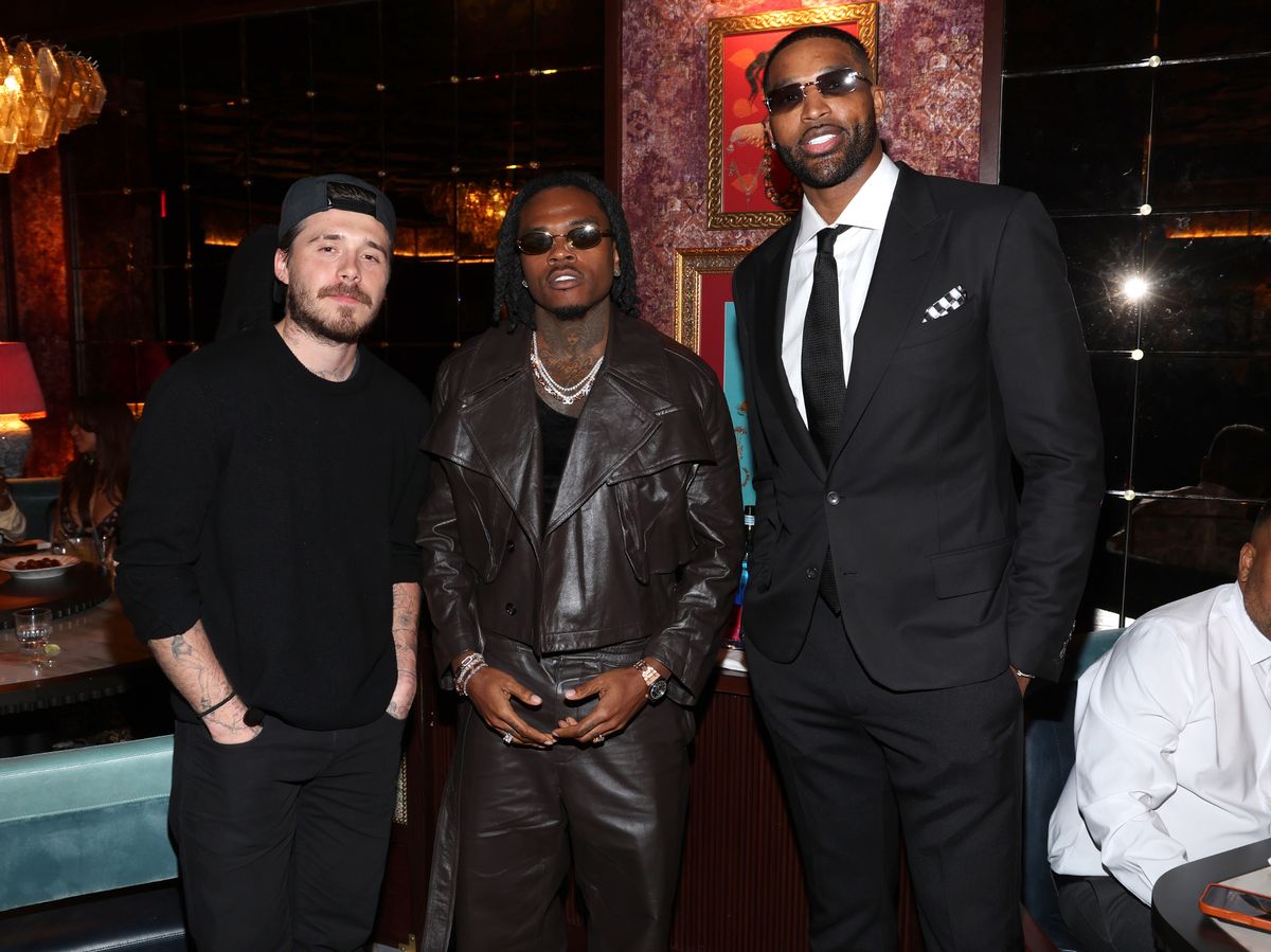 Aspiring chef Brooklyn attended the opening for new restuarant Gymhkana in Vegas, alongside Gunna and Tristan Thompson