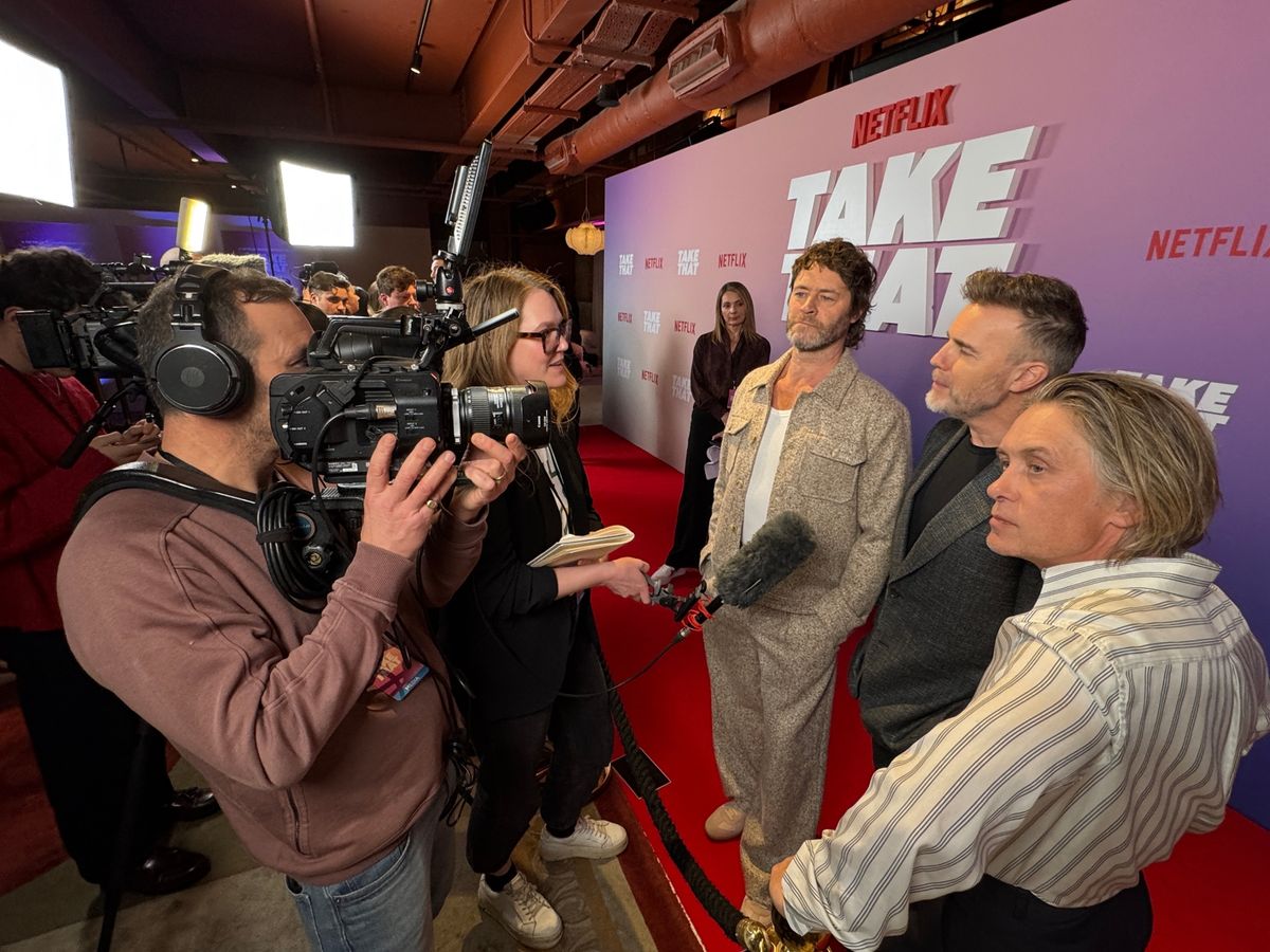 Hannah chats to Take That at the premier of their new Netflix documentary 