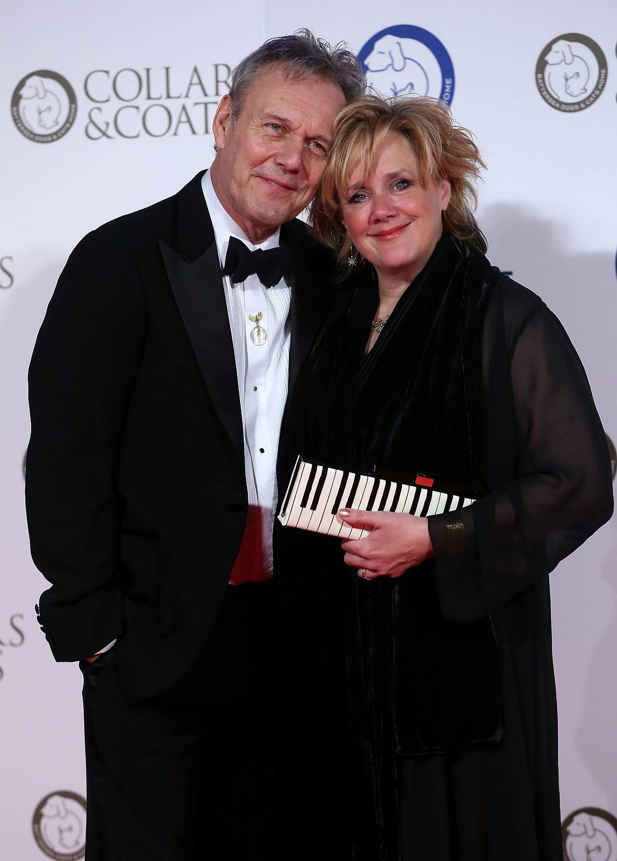 Sarah Fisher and Anthony Head attends Battersea Dogs & Cats Home Collar And Coats Ball on November 12, 2015 in London, England.  (Photo by Danny Martindale/Getty Images)