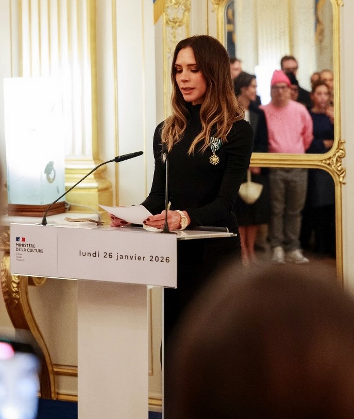 She was given the Chevalière de l’Ordre des Arts et des Lettres