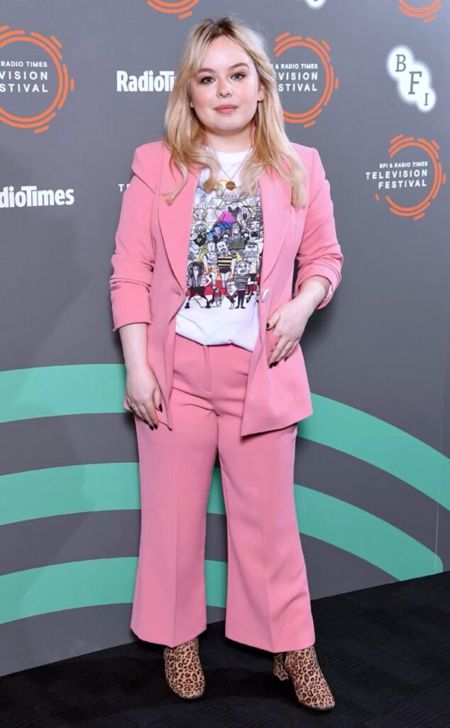 Nicola Coughlan for a 2019 Derry Girls photocall