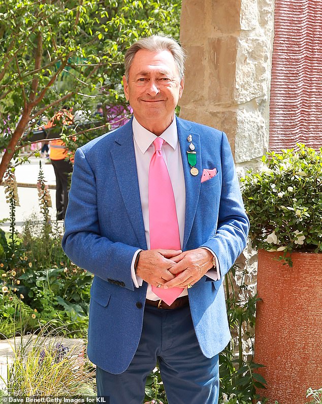 The Grade II-listed home is situated in Hampshire, in a stunning countryside location (Alan pictured in May)