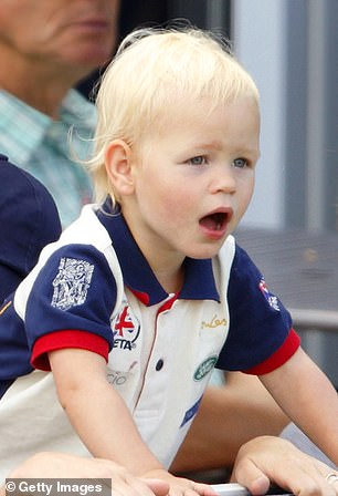 Zara and Isla (pictured aged two) are believed to share an incredibly close bond, particularly given the aunt and niece reside live nearby to each other