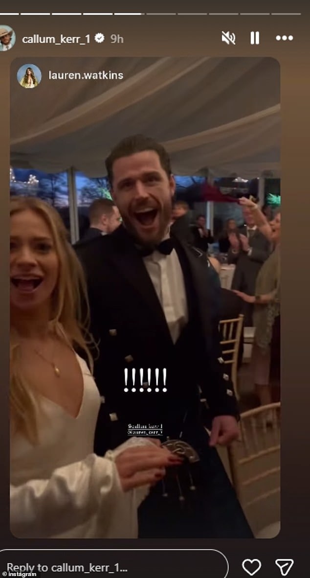 The newlyweds looked more than loved-up on their special day as they celebrated their marriage surrounded by loved ones