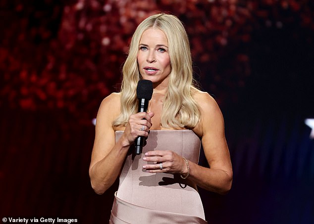 She started out the show with a hilarious monologue taking aim at filmmaker Quentin Tarantino, Leonardo DiCaprio, Kevin Costner, and Nicki Minaj
