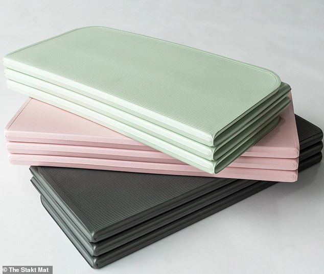 The lightweight mats even double to stack as a block, which means that you won't need to bring any extra equipment with you