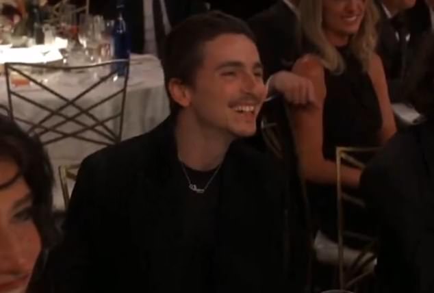 The comments came after George recently joked at a different awards ceremony for 'old people' that he could only win because Timothee is 'too young' to receive one