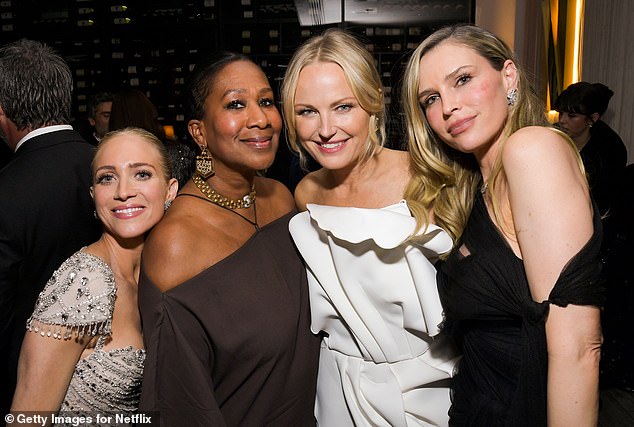 (L-R) Brittany Snow, Nicole Avant, Malin Akerman and Sara Foster