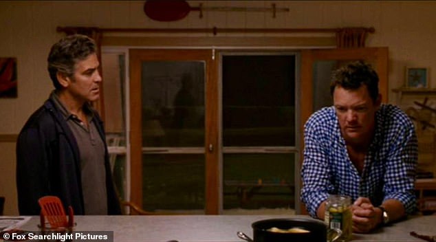 Clooney previously co-starred with Lillard (R) in Alexander Payne's 2011 Hawaiian-set grief family drama The Descendants, in which he played the man his comatose wife had an affair with