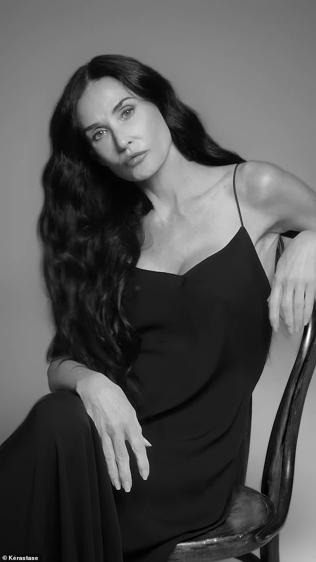 'As I've gotten older, I've become more thoughtful about how I care for it,' she told People. The ex-wife of Bruce Willis also said the long locks 'feels most like me'