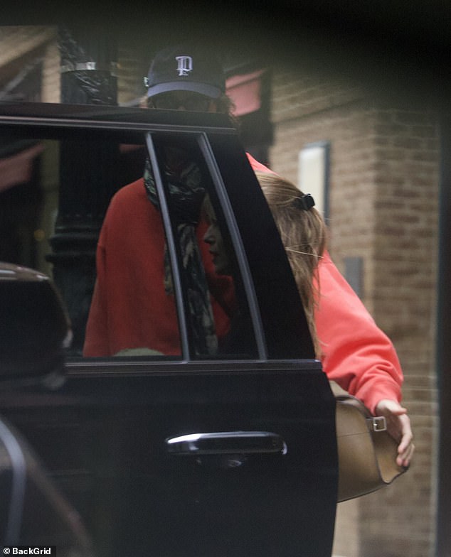 The duo were pictured climbing into an SUV together, and were joined by Elordi's beloved dog, Layla