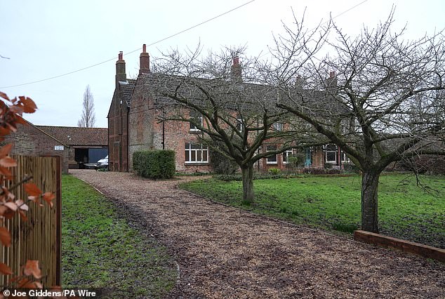 Marsh Farm on the Sandringham Estate on Thursday, which is believed to be Andrew's next home after a short stay in temporary accommodation