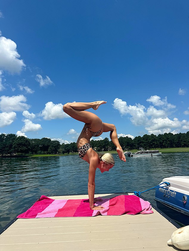 Her posts, including shots of her performing gymnastics, have kept her in the spotlight