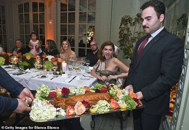A whole fish was presented to the star