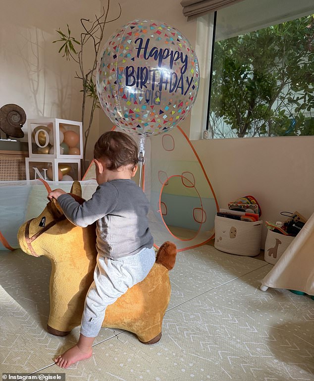 One of the most intimate images showed Bündchen cuddled in bed with her baby and Valente, capturing a quiet, unguarded family moment