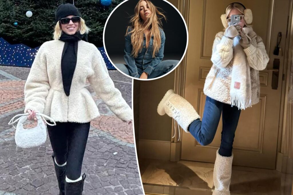 Sydney Sweeney wears American Eagle jeans in winter photos after ad controversy Sydney Sweeney wears American Eagle jeans in winter photos after ad controversy