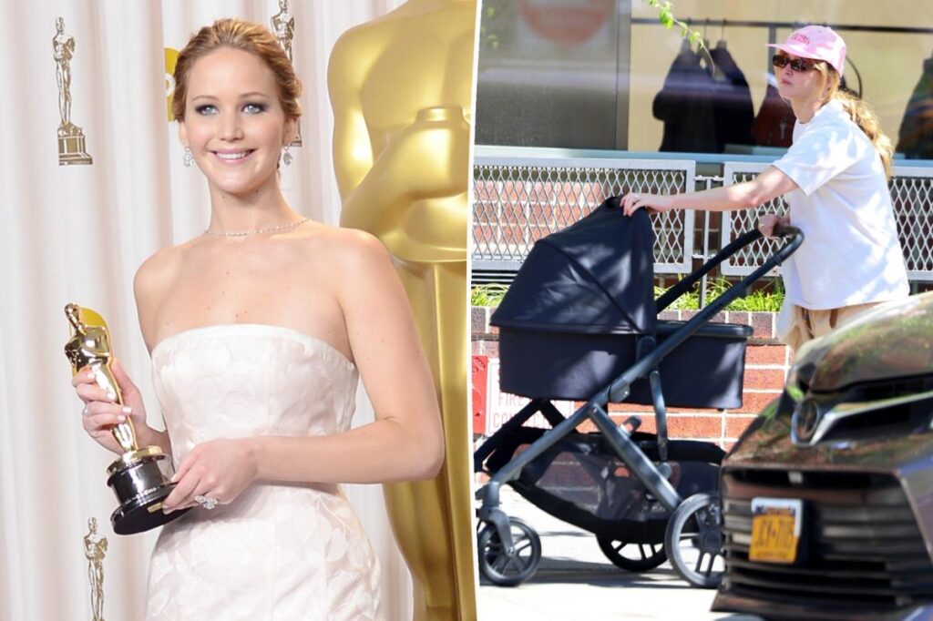Oscar-winning actress Jennifer Lawrence identifies as 'a stay-at-home mom'