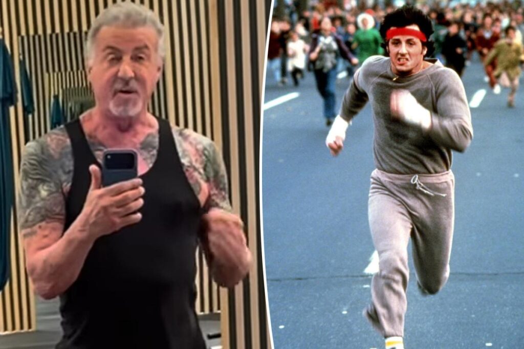 Sylvester Stallone shows off buff body at the gym, admits 'it gets harder and harder’