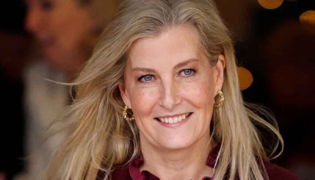 Duchess Sophie seen laughing with Queen Elizabeth actress at palace event