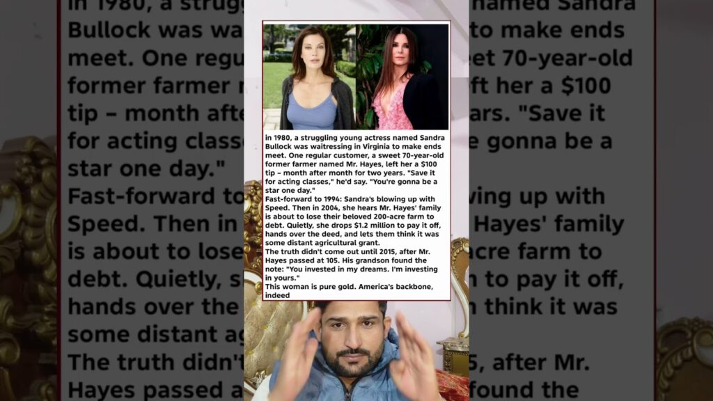 Sandra Bullock Secretly Saved a Farmer's Farm with $1.2M ❤️ Pure Heart of Gold!