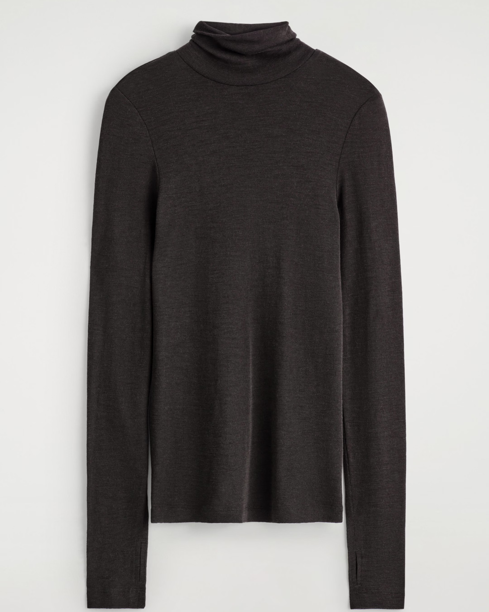 Merino Wool High Neck Top Merino Wool High Neck Top