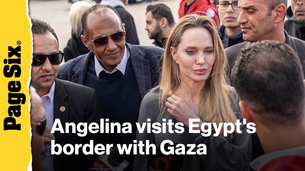Angelina Jolie visits Egypt's Rafah border crossing with Gaza