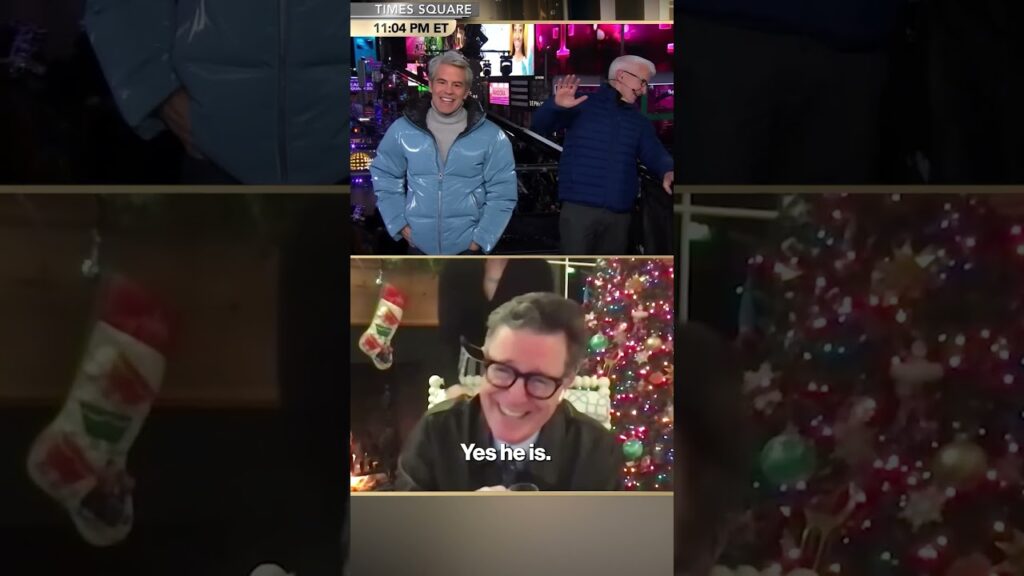 Stephen Colbert calls himself a "bossy bottom" during CNN NYE special #shorts