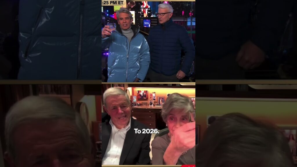 Andy Cohen's parents' phone blasts on live NYE broadcast #shorts