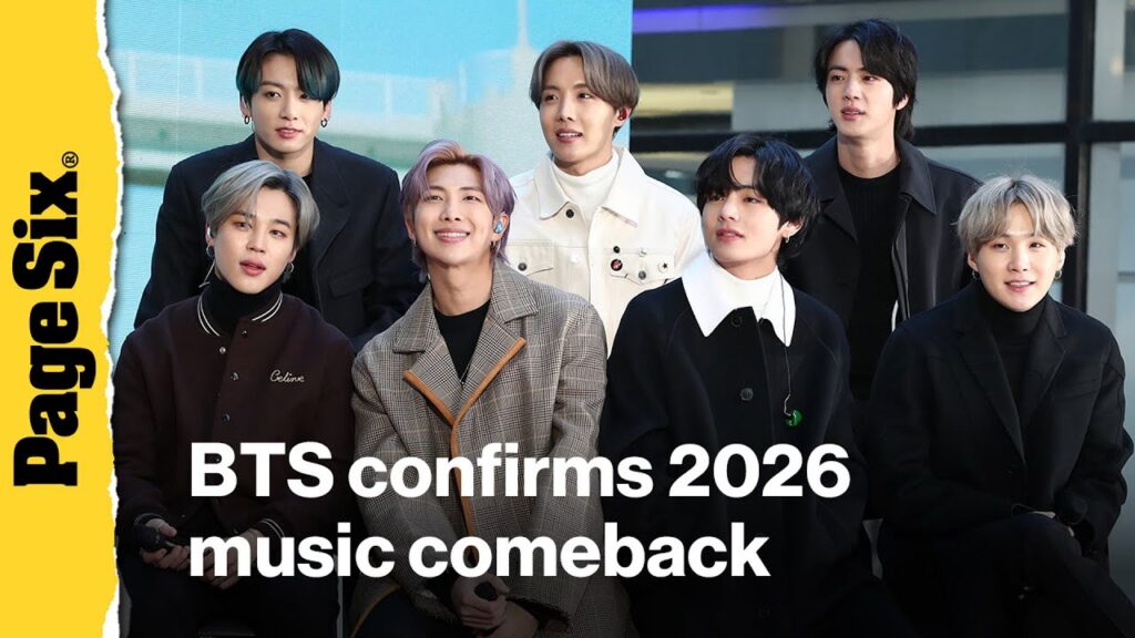 BTS confirm March 2026 music comeback