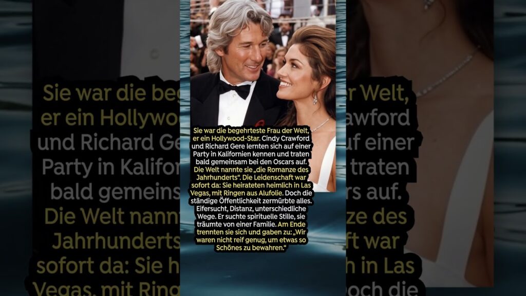 Cindy Crawford und Richard Gere: Zu viel Liebe, zu früh