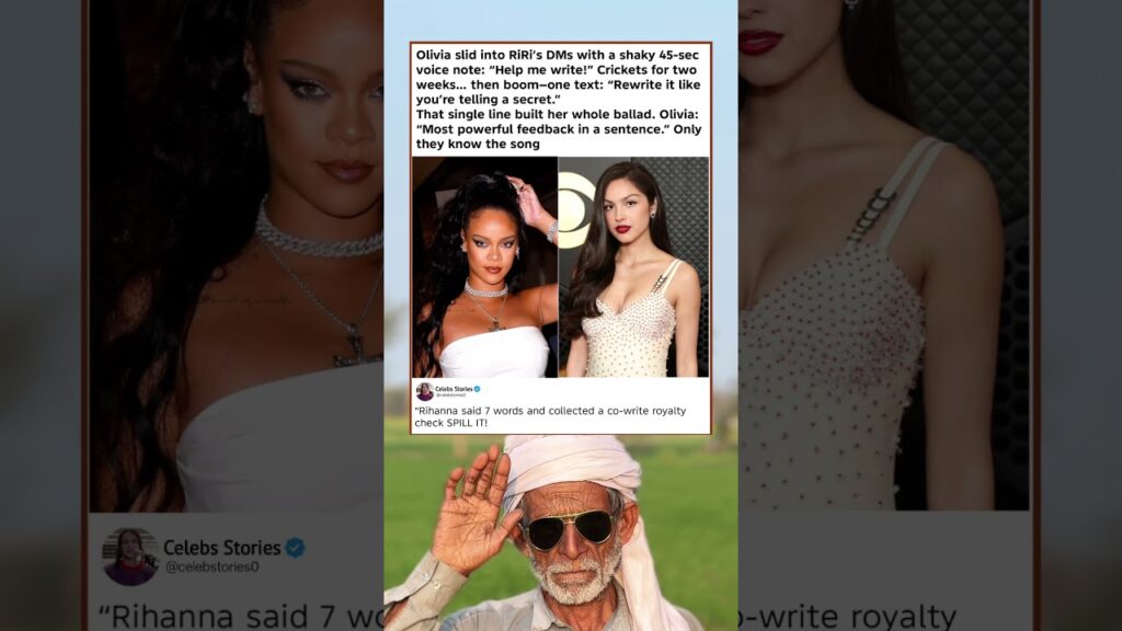 Rihanna's 7 Words That Created Olivia Rodrigo's Hit Ballad 😱#memes#shortsvideo#shorts