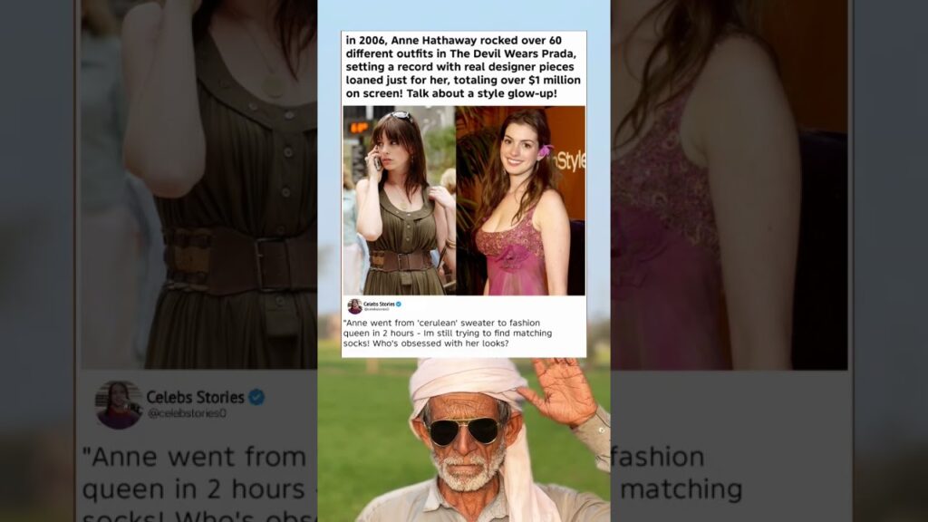 Anne Hathaway's $1M Devil Wears Prada Glow-Up Still Iconic 🔥#memes#shortsvideo#shorts