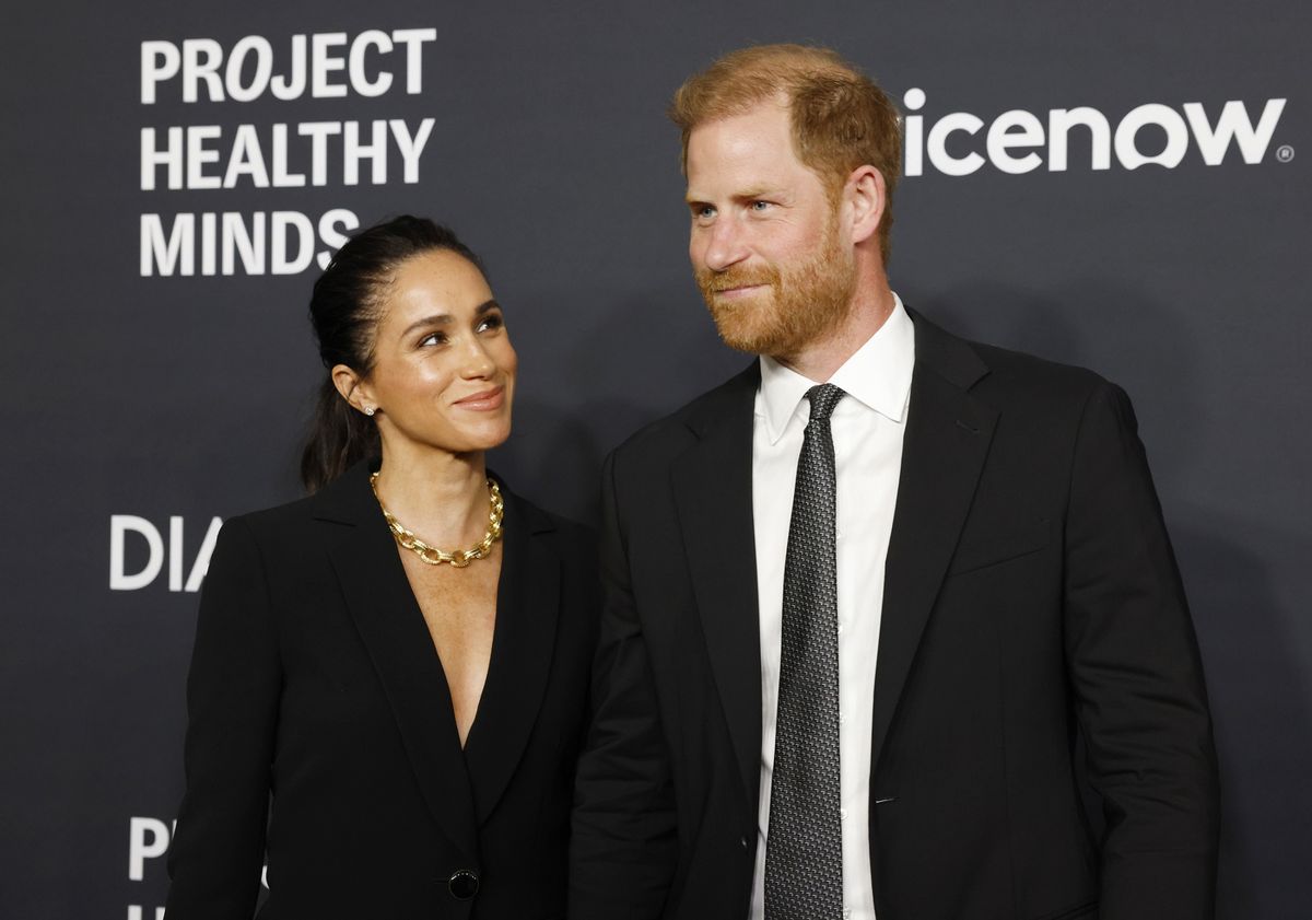 Prince Harry and Meghan Markle at a World Mental Health Day gala in New York