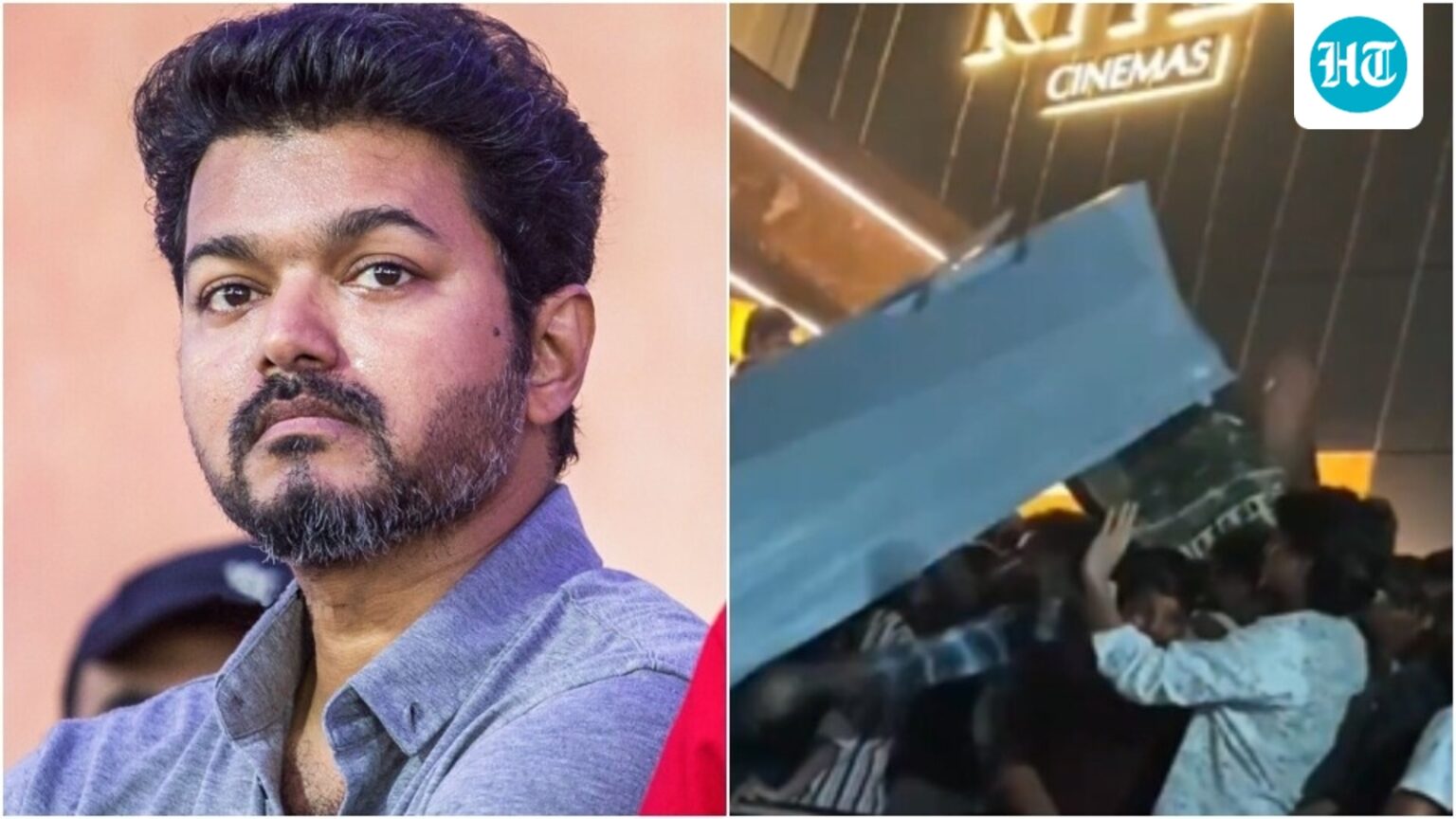 Vijay fans tear down Sivakarthikeyan’s posters at Jana Nayagan trailer launch, chant TVK at Parasakthi event Vijay fans tear down Sivakarthikeyan's posters at Jana Nayagan trailer launch, chant TVK at Parasakthi event