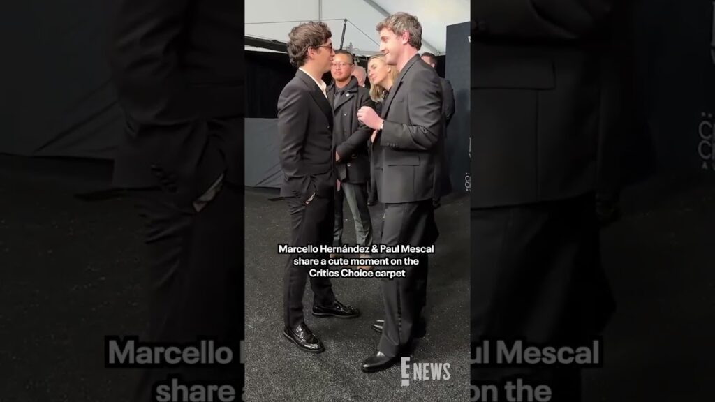 Paul Mescal + Marcello Hernández = elite red carpet energy. ✨ #CriticsChoiceAwards #AwardsSeason
