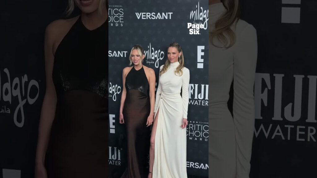 Sisters Erin Foster and Sara Foster walking the 2026 Critics Choice Awards red carpet #shorts