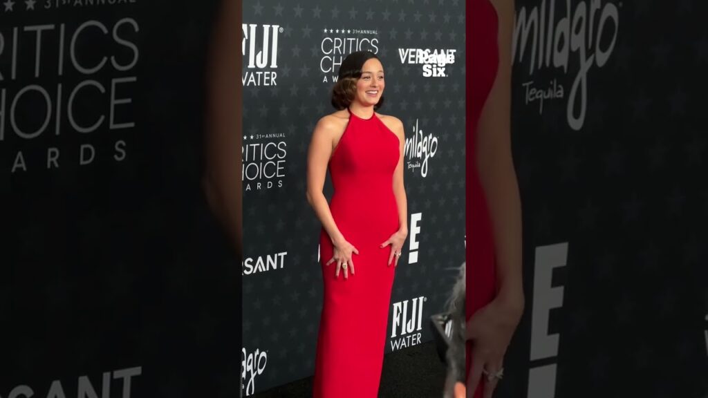 Chase Sui Wonders had the cutest arrival to the 2026 Critics Choice Awards ❤️ #shorts