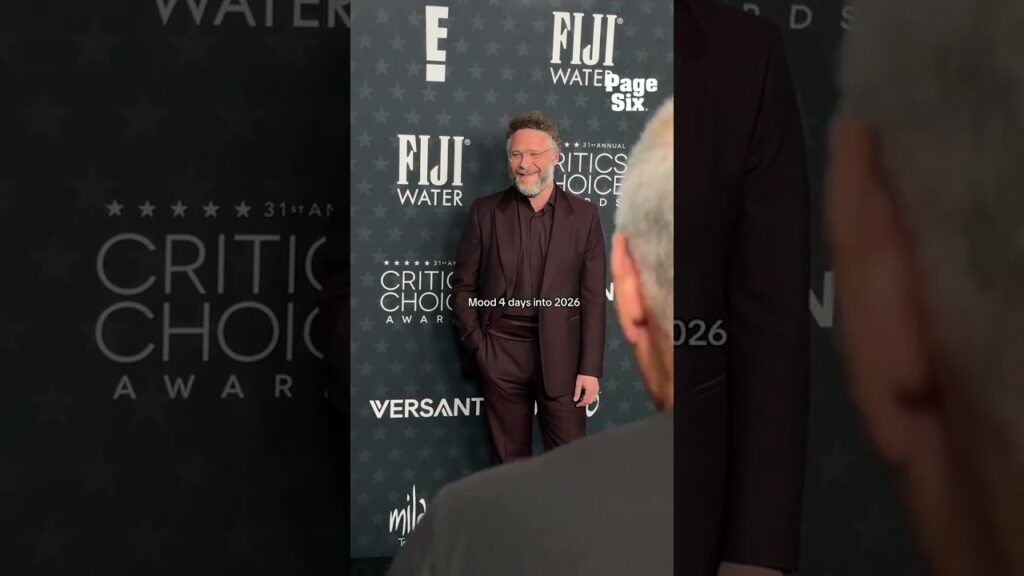 This interaction with Seth Rogen at the 2026 Critics Choice Awards 😂 #shorts