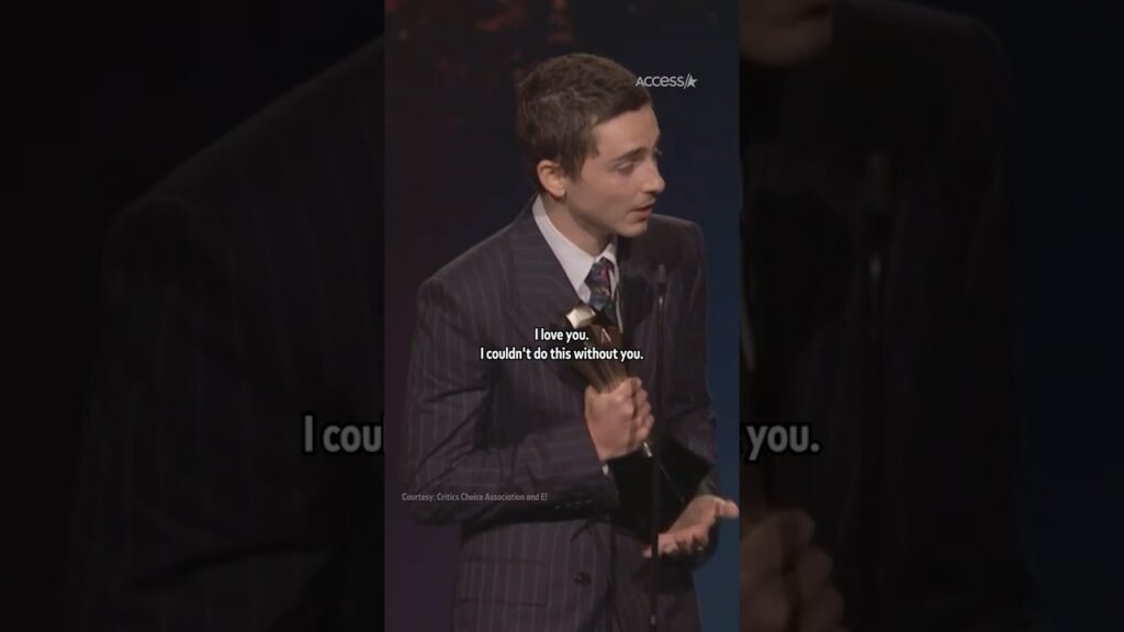 #TimotheeChalamet showed major love for #KylieJenner at the #CriticsChoiceAwards