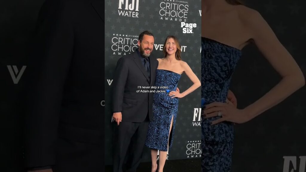 Adam Sandler and wife Jackie were the cutest ever on the Critics Choice Awards red carpet #shorts