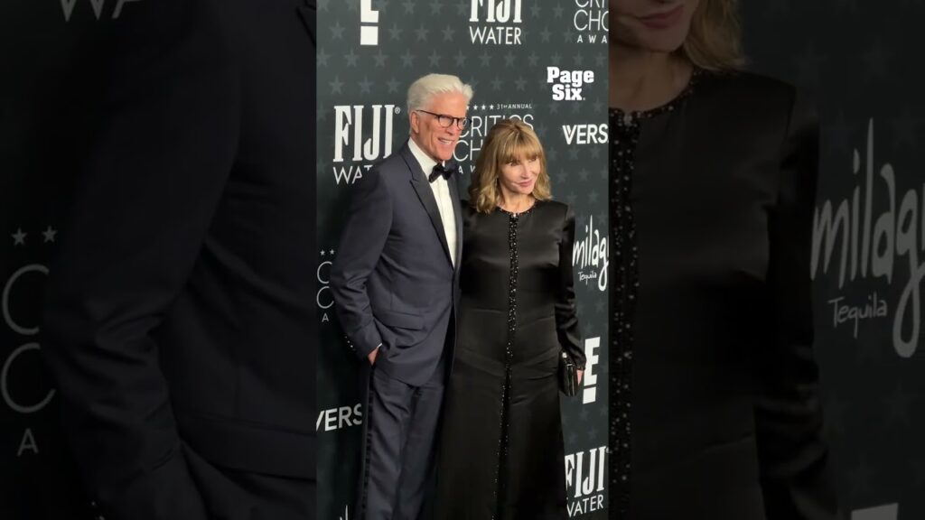 Date night for Ted Danson and Mary Steenburgen at the 2026 Critics Choice Awards red carpet  #shorts