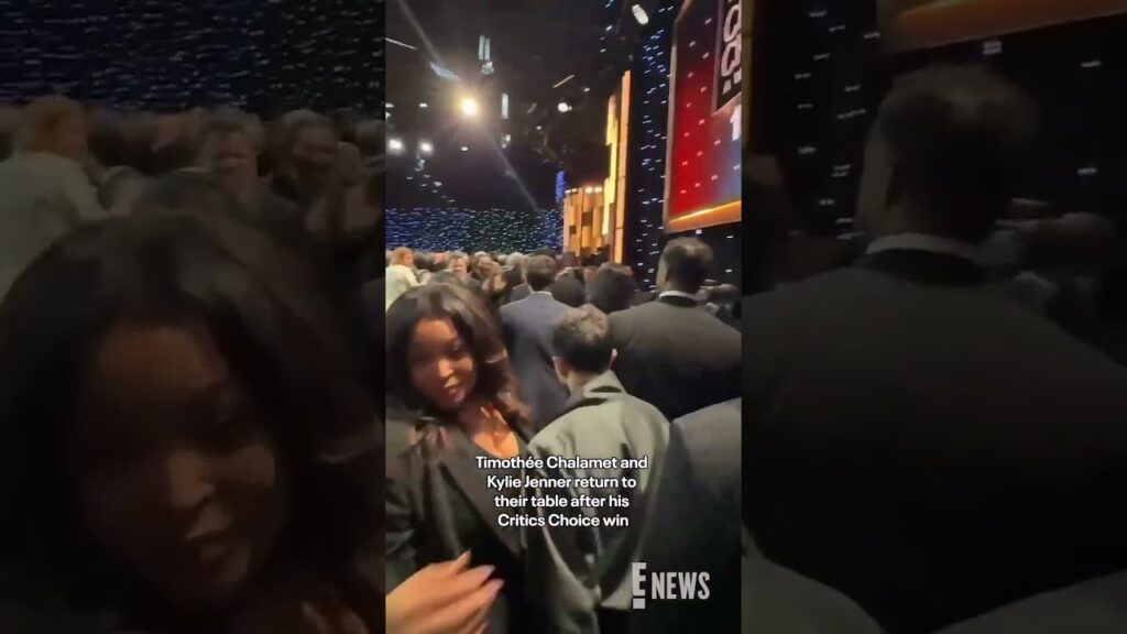 Timothée Chalamet & Kylie Jenner share a sweet moment after his #CriticsChoice win. ❤️ #AwardsSeason Timothée Chalamet & Kylie Jenner share a sweet moment after his #CriticsChoice win. ❤️ #AwardsSeason