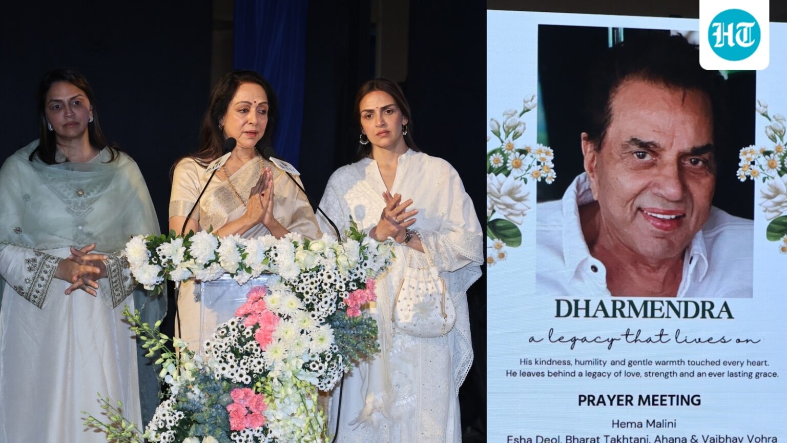 Hema Malini reveals reason behind two separate prayer meets for Dharmendra: ‘We spoke to each other…’ Hema Malini reveals reason behind two separate prayer meets for Dharmendra: ‘We spoke to each other…’