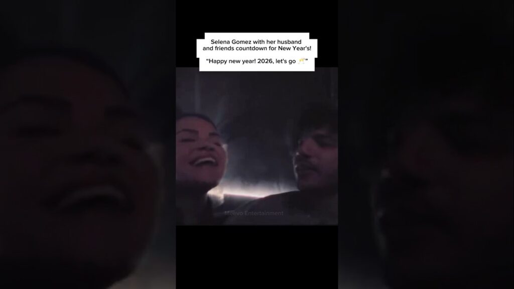 Selena and Benny countdown for New Year's!🎆🥂 #selenagomez #bennyblanco #2026 #fyp
