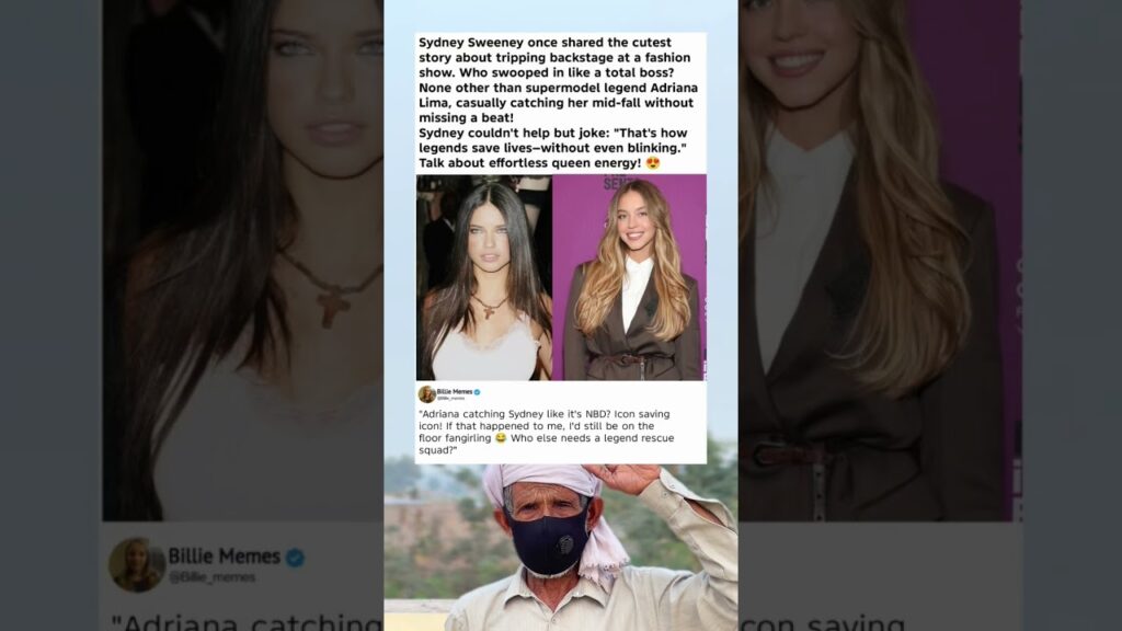 Adriana Lima Catches Falling Sydney Sweeney Like a Boss! 😱💖